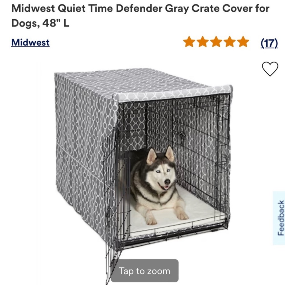 MidWest Quiet Time Defender Crate Cover - large - Brand Nee